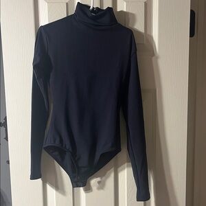 Capezio Dance Black Long Sleeve Turtleneck Bodysuit